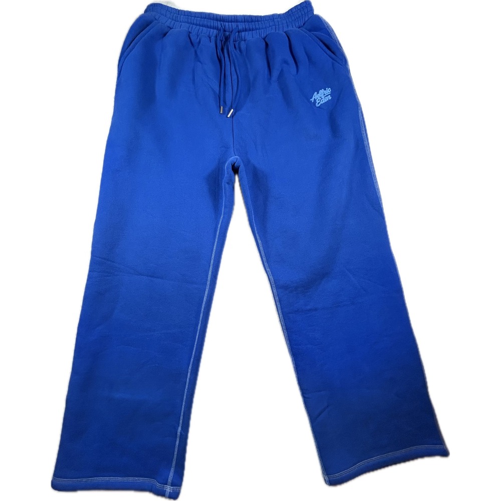 Aelfric Eden Sweatpants Mens XL Blue Wide Leg Baggy Streetwear Y2K Logo